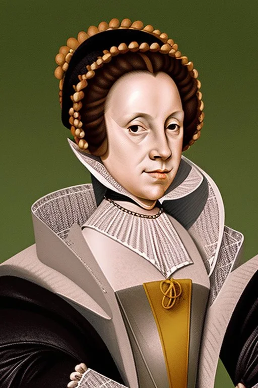 Portrait of a powerful female leader in the 1600s