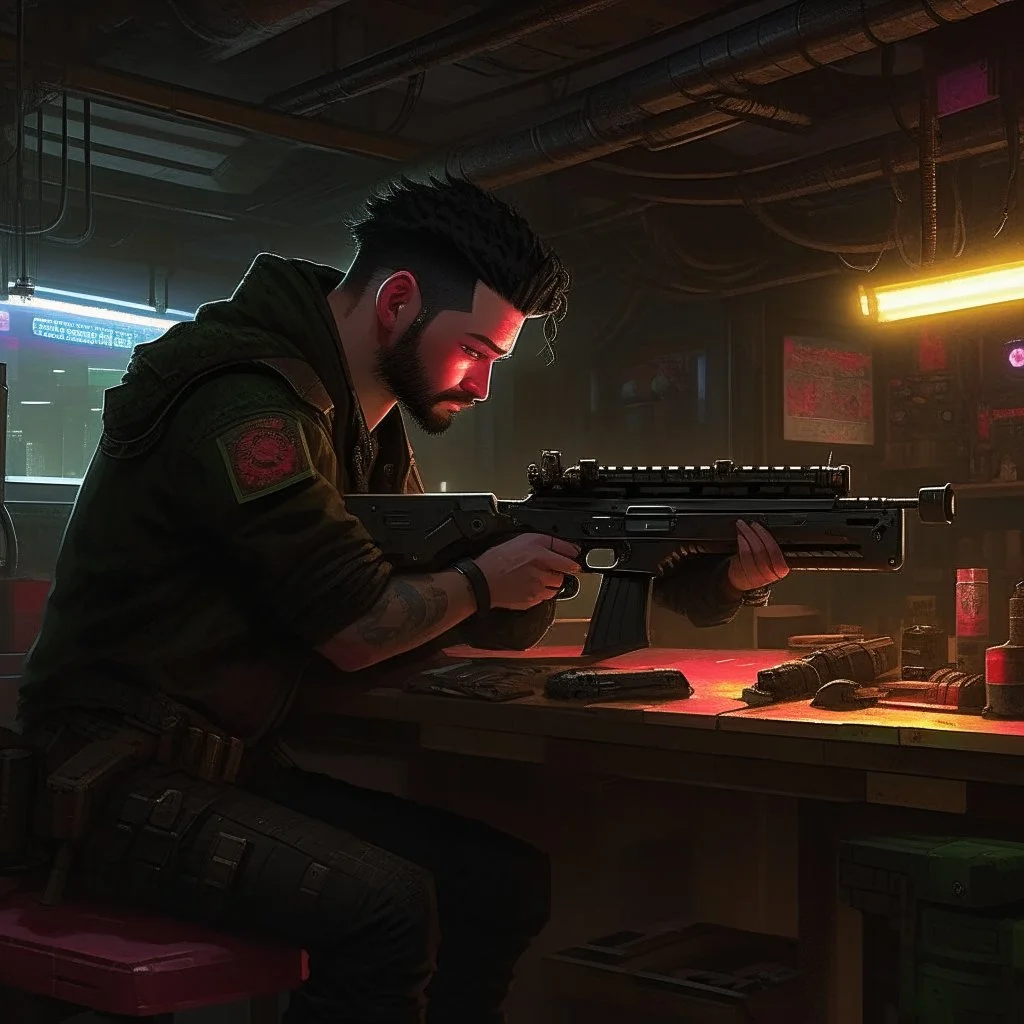 # The cyberpunk gunsmith #