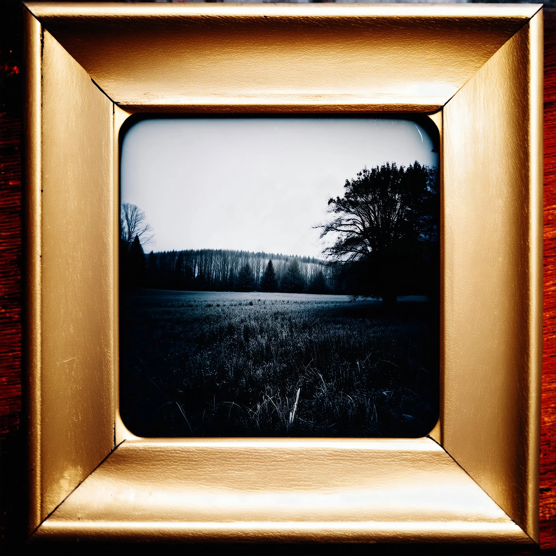 Daguerrotype frame old landscape odd creepy grey obsessive nostalgia weird