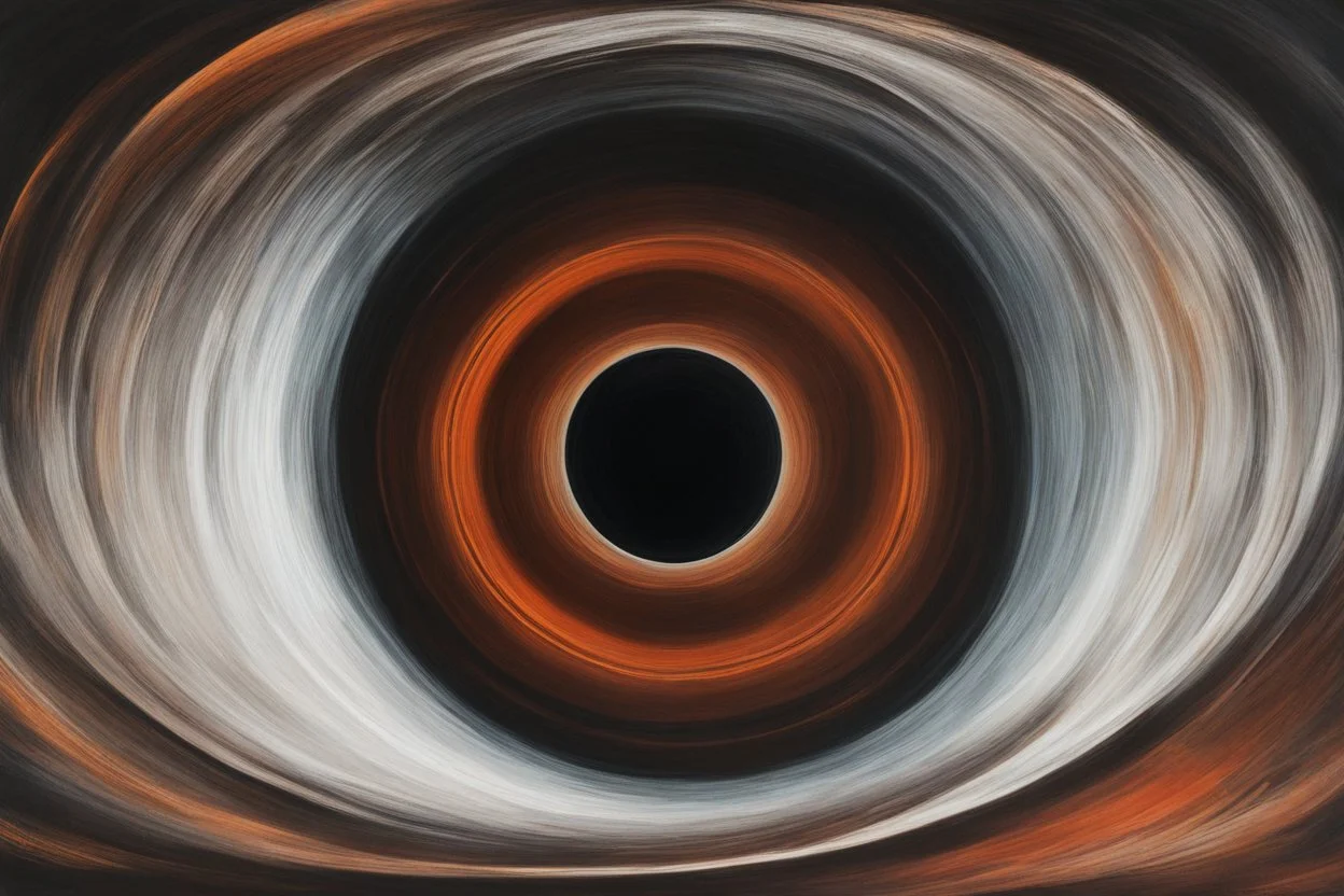 A visually striking and abstract representation of the void and a black hole, utilizing dark hues and dynamic shapes to evoke the enigmatic and powerful aspects of cosmic emptiness, (visually striking abstract representation:1.4), (the void and black hole:1.5), (dark hues and dynamic shapes:1.3), (expressive and cosmic ambiance:1.2), drawing inspiration from abstract interpretations of the cosmic void and black hole phenomena, trending on CGSociety, Intricate, Sharp focus, dynamic lighting