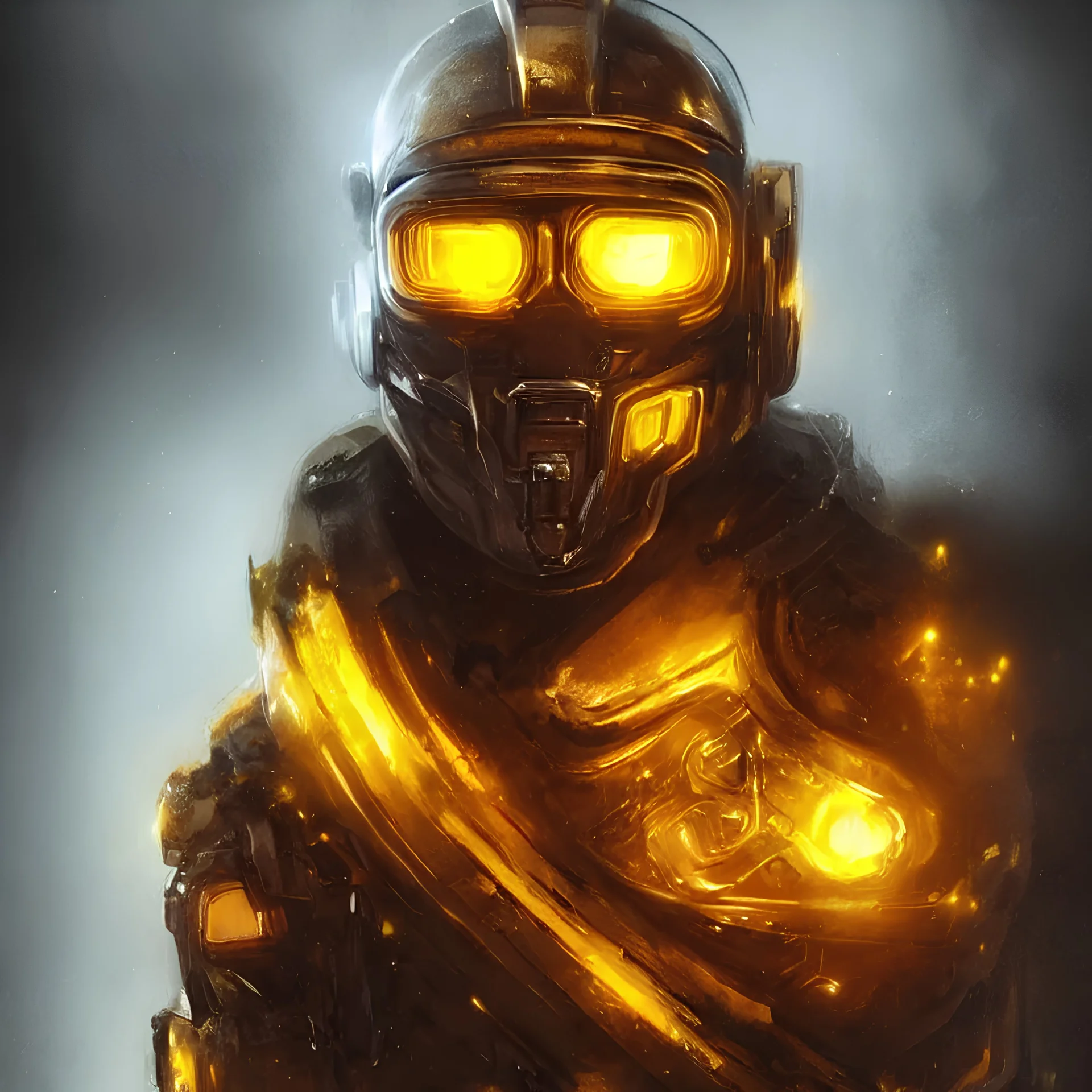 helmet lion cyberpunk made of yellow lava and fire art by artgerm and greg rutkowski, profile portrait, cyberpunk fashion, realistic shaded perfect face, fine details, very dark environment, misty atmosphere, closeup, d & d, fantasy, intricate, elegant, highly detailed, digital painting, artstation, concept art, matte, sharp focus, illustration, hearthstone