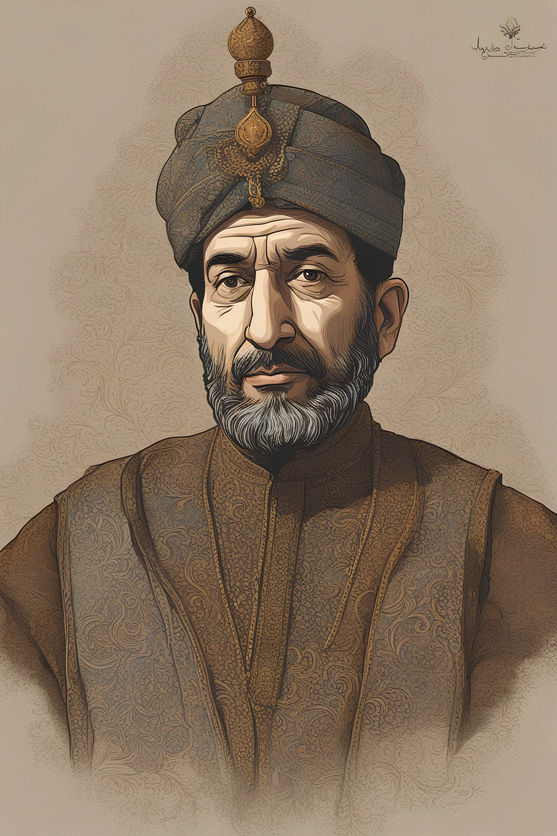 Vector, full HD, Abdürrezzak Bedir Khan, Minimal, Posstion Diplomats, عبدالرزاق بدرخان، Vector, Flat Color, Digital Painting, illustration,