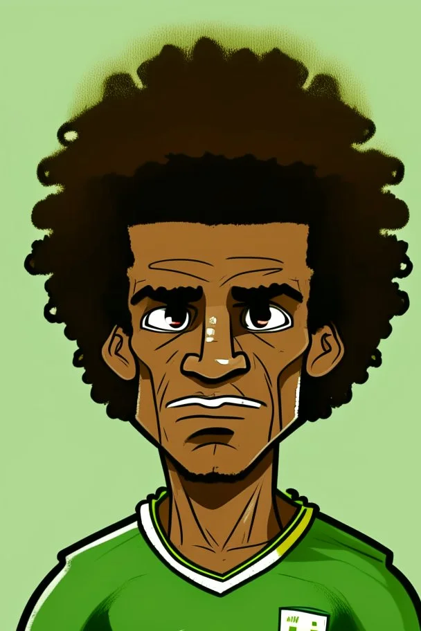 Douglas Louise Brazilian football player ,cartoon 2d