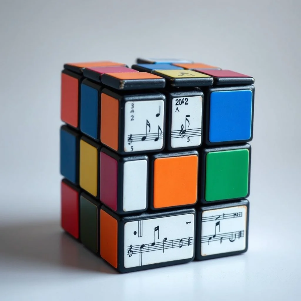 A wierd rubik's cube, cool notes