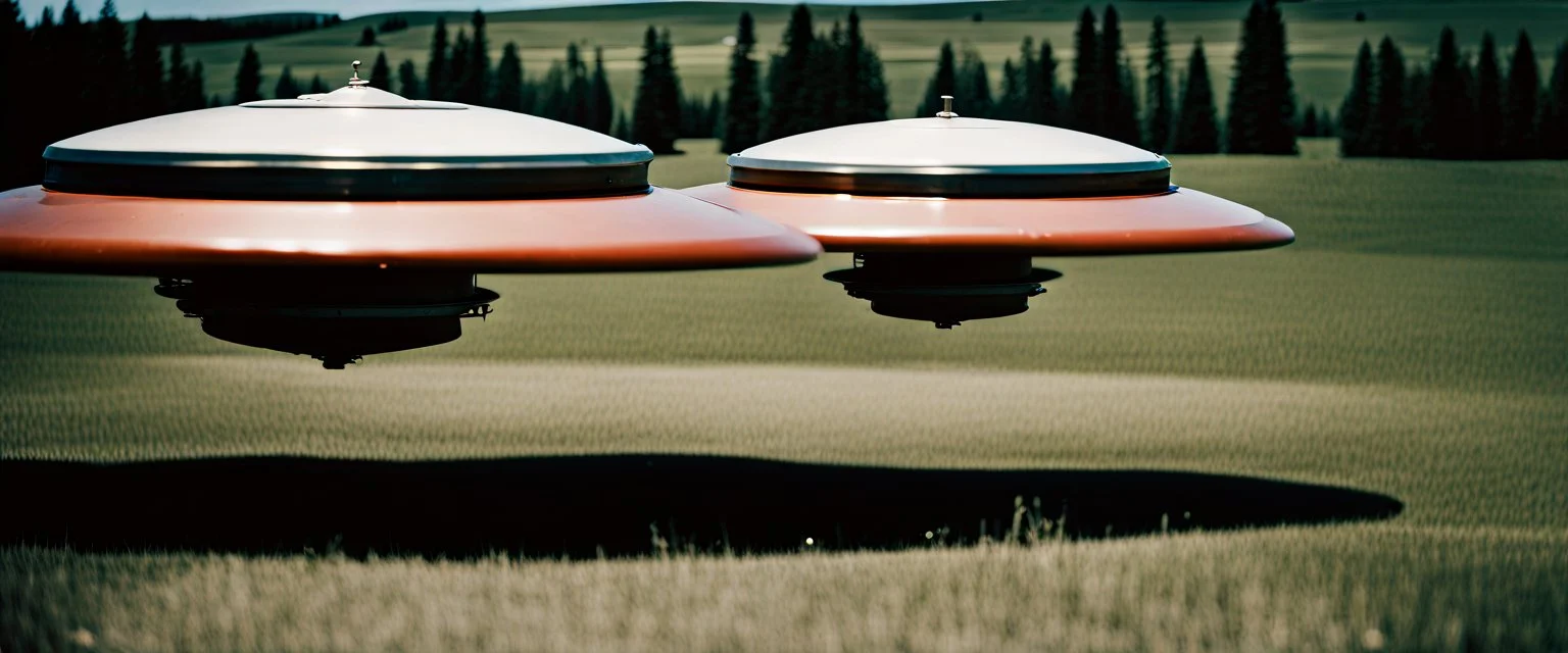 UFO, Alberta, cinematic, Fuji Film, Anamorphic lens, deep depth of field