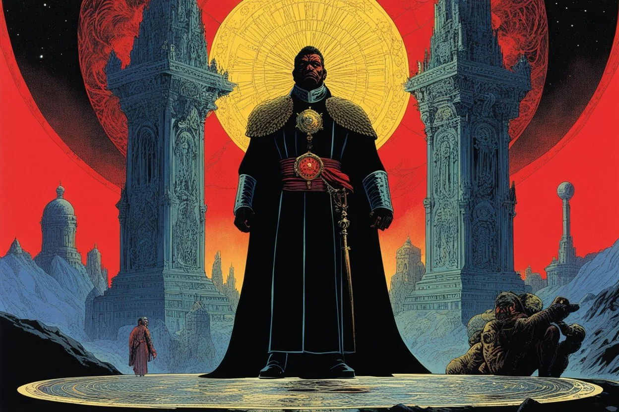 the Priest of the Red Redemption: Philippe Druillet's Délirius (1973, written by Jacques Lob) Lone Sloane: "You think you can play me like a pawn on a board. I will break that vault wide open. I will steal their gold. But mark my words, holy man... when this heist is done, I am coming back for your throat.