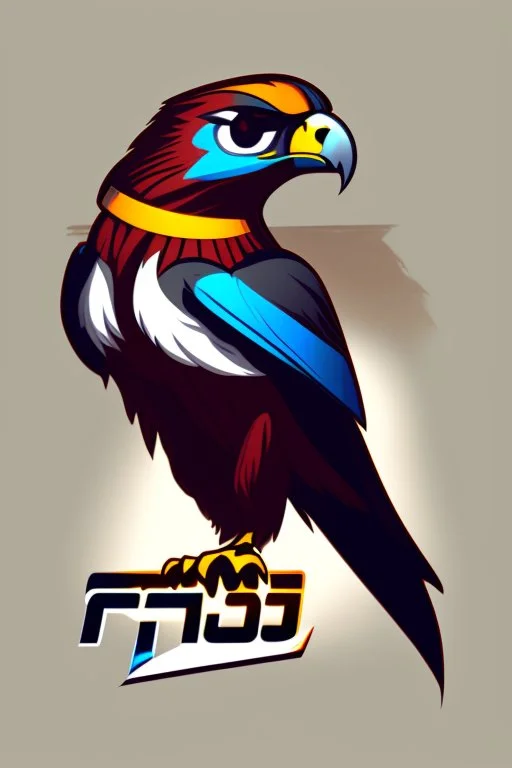 Gaming falcon avatar logo design