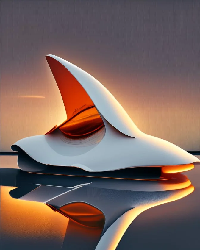 Museo estilo Zaha Hadid hiperrealista 8k