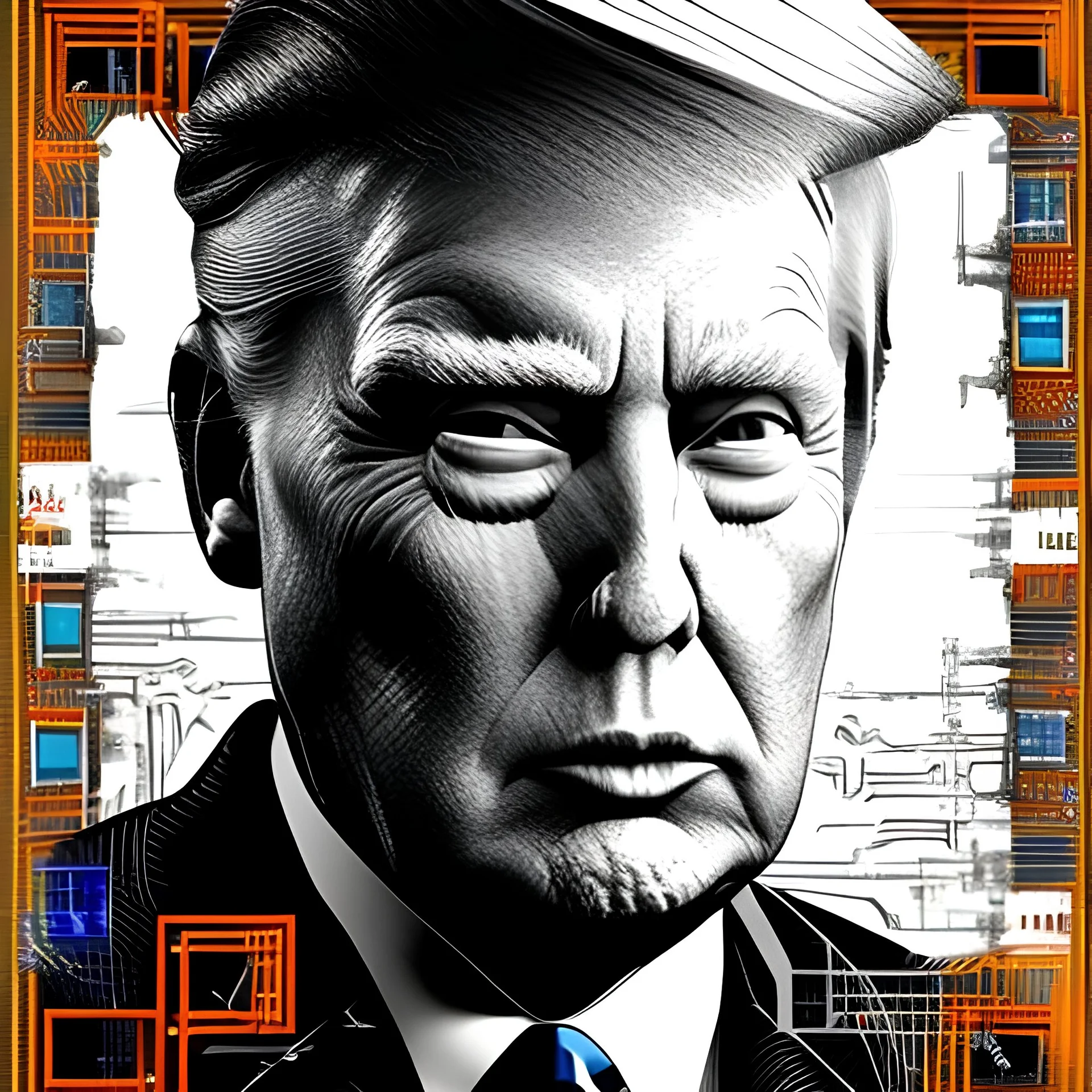 Cyberpunk Donald Trump