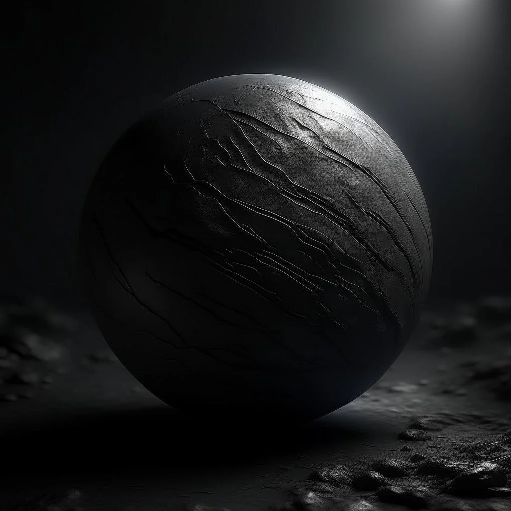Planet , Hyper Realistic Aerial Grungy Dark-Grey Brush strokes on a dark rustic background with charcoals