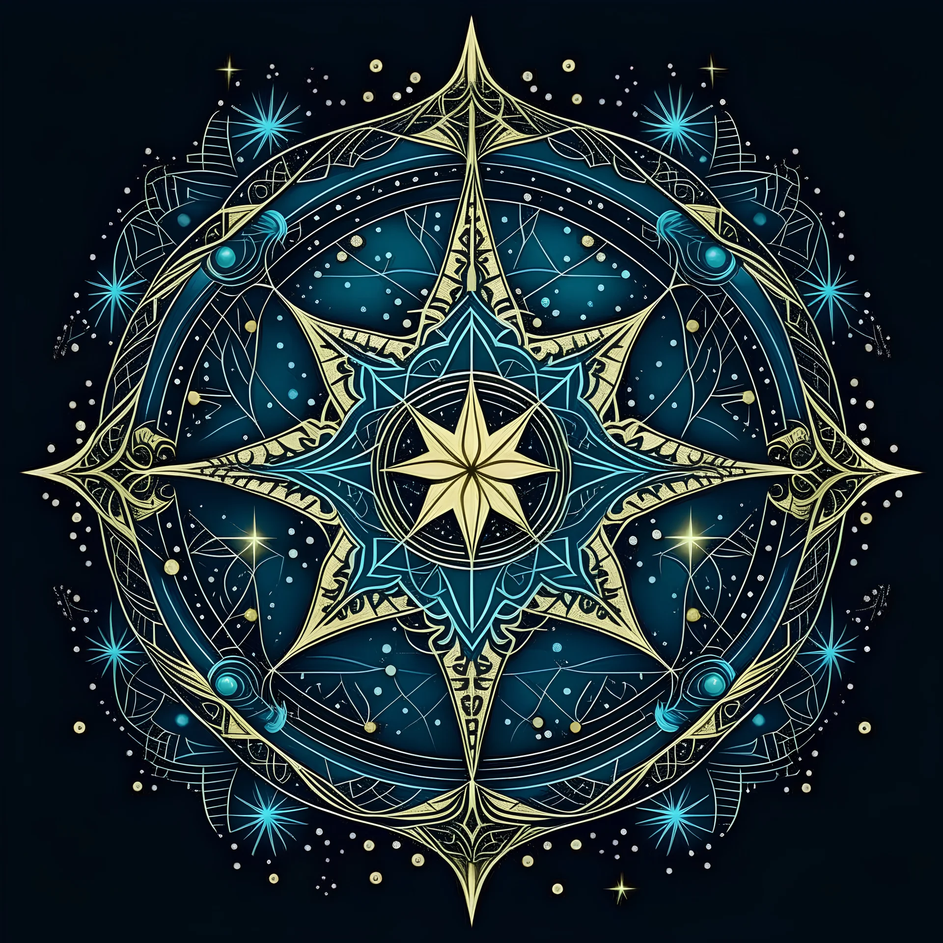 اروع تصميم نجوم جغرفيك