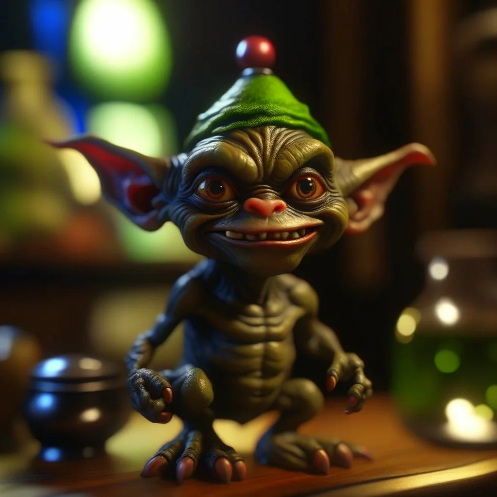 groove funk goblin gremlin alien hippie in weird home, prize winning oil painting, ,bokeh like f/0.8, tilt-shift lens 8k, high detail, smooth render, down-light, unreal engine