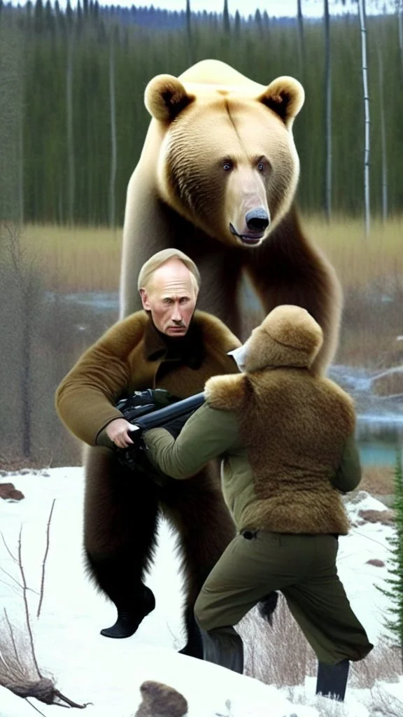 Putin hunting a Bear