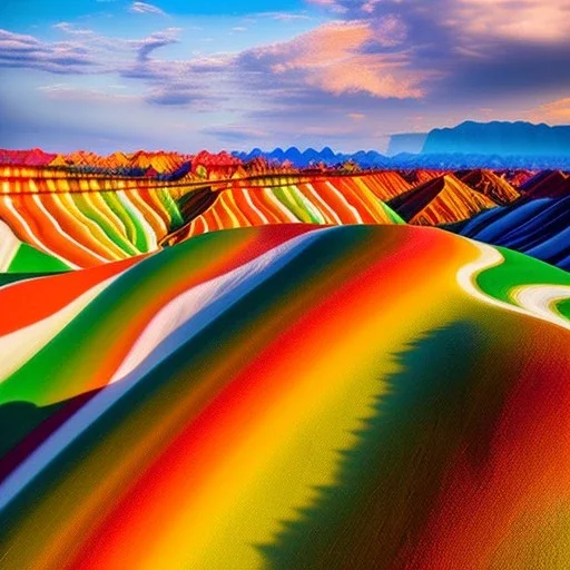 Zhangye Danxia Landform Geological Park, China,aerial view,cloudy,extremely detailed digital painting, high resolution,8k, realistic, beautiful, volumetric lighting, mystical colors ,perfectly centered image, perfect composition, rim light, beautiful lighting,masterpiece, stunning scene, raytracing, anatomically correct, in the style Van Gogh and robert e howard and Ken Kelley and Ohrai Noriyoshi and Simon Bisley and tomzj1.