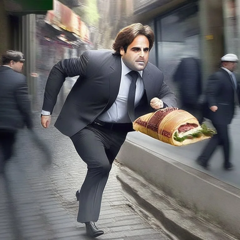 Lacalle Pou stealing a choripan