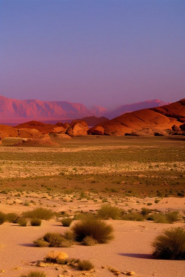 a red blooded desert valley