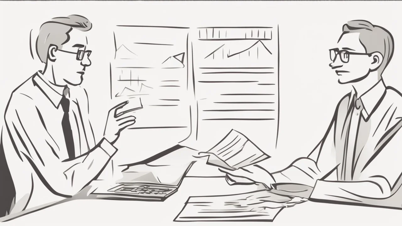 The image accompanying the article symbolically depicts the process of debt management and improving one's personal financial situation. The image portrays an ordinary individual holding the burden of debt and financial challenges in their hands. Meanwhile, another person, representing a financial consultant or advisor, is shown providing advice and guidance to the first person on how to effectively manage their debt and develop strategies to improve their financial situation.