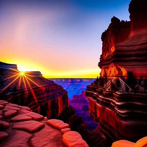 Grand Canyon, Arizona,extremely detailed digital painting, high resolution,8k, realistic, beautiful, volumetric lighting, mystical colors ,perfectly centered image, perfect composition, rim light, beautiful lighting,masterpiece, stunning scene, raytracing, anatomically correct, in the style of robert e howard and Ken Kelley and Ohrai Noriyoshi and Simon Bisley and tomzj1, aerial view,cloudy.