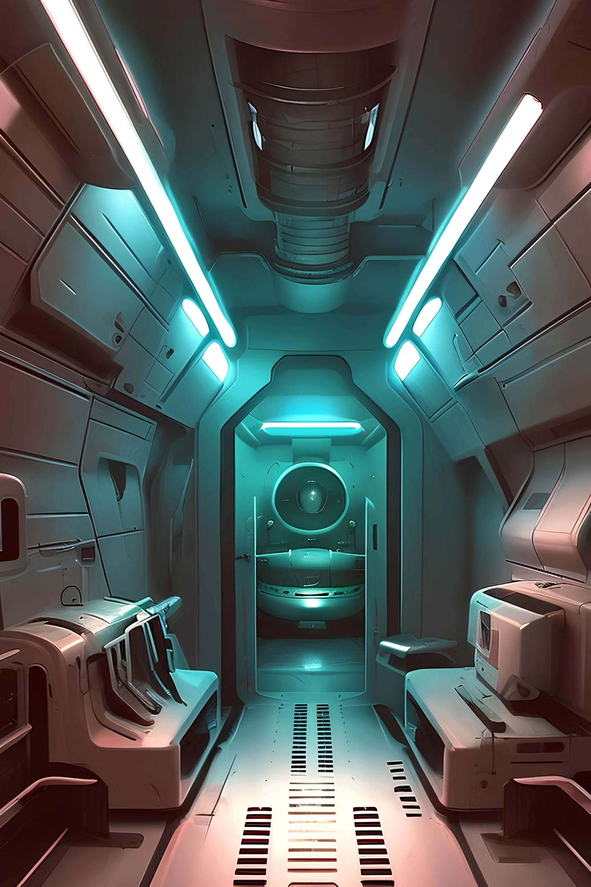 a look from the inside of an extratrerrestrial submarine, hyper realism, photo realism, realistic lighting, realistic color grading