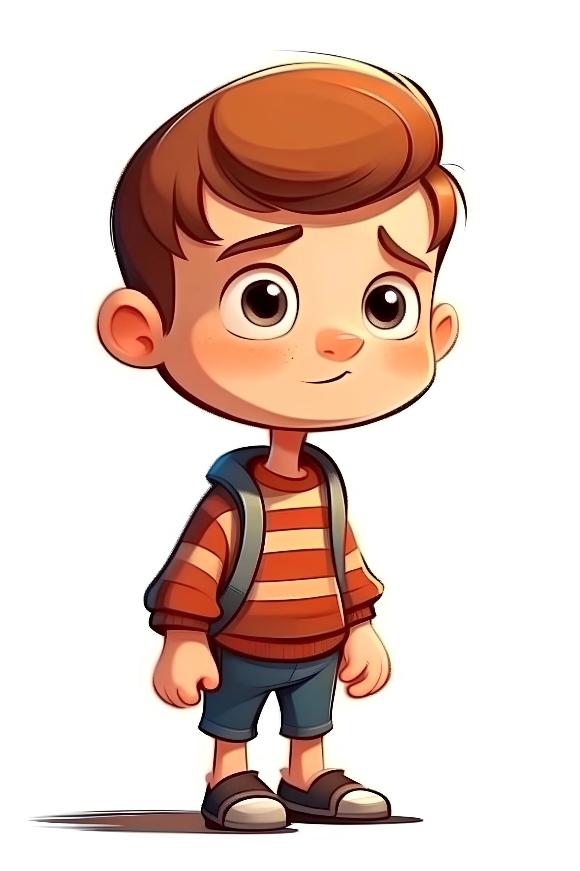 little cartoon boy