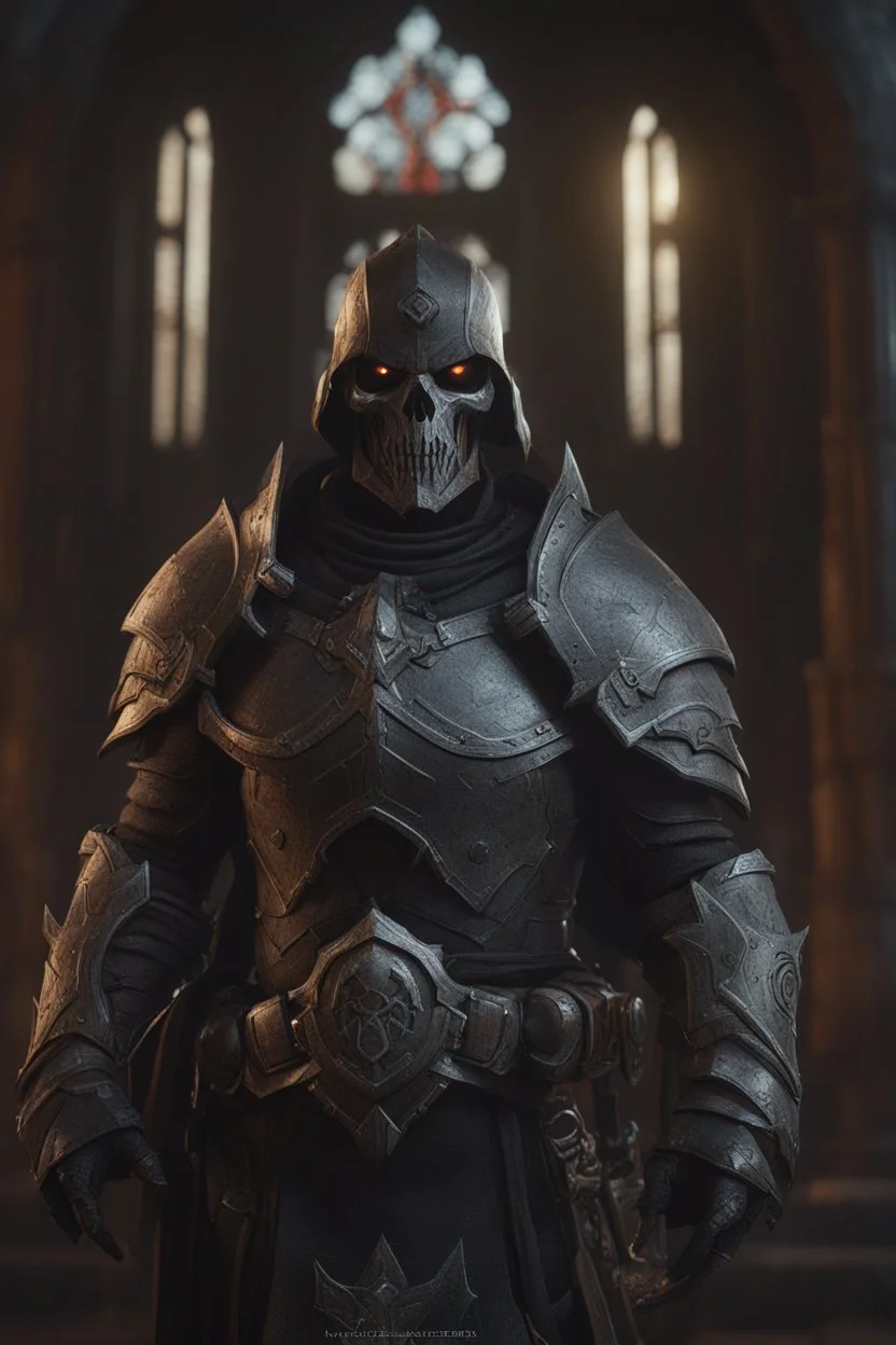 Death Knight. Cinematic lighting, Volumetric lighting, Epic composition, Photorealism, Very high detail, Character design, Unreal Engine, Octane render, HDR, Subsurface scattering, fantasy art,