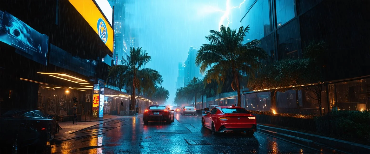 POV city walk in Cyberpunk 2077 night and rainy (4K Ultra Max Graphics - Ray Tracing Overdrive Mode - DLSS 3.0 FG Quality - RTX 4090).Graphic Mods: Cyberpunk 2077 HD Reworked Project Ultra Quality Textures Natural Californian Lightning Mod Vanilla Billboard LODs Improved Improved Vegetation LODs Improved Environment LODs Manually Enhanced 2d Trees HD Manually Enhanced Asphalt and Potholes HD Manually Enhanced ConcreteHD Manually Enhanced Metals HD Manually Enhanced Palm Trees HD Manually Enhance