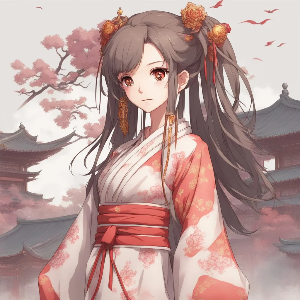 Anime character with chinese clothes