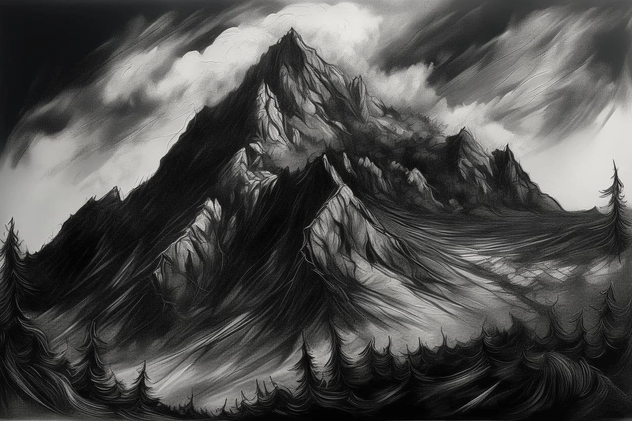 charcoal mountain