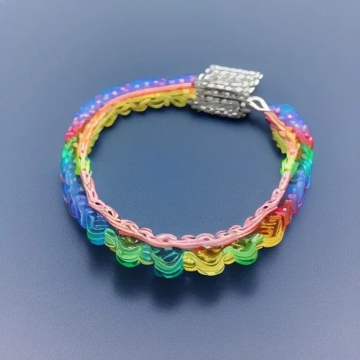 Rainbow loom megapixels bracelet