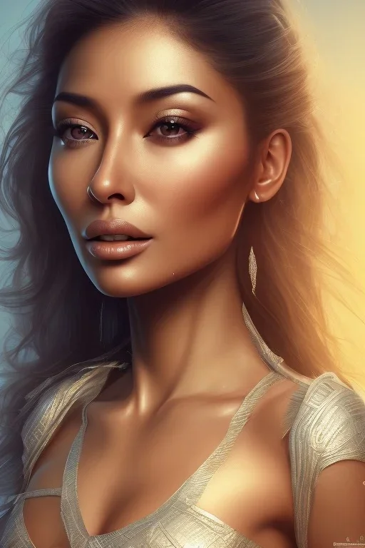 full body, nicole scherzinger, identify face, animal skin clothing , big busty , dirty face, pintura, ,details,texture,8k quality, florest, Minimalism, Romanticism, Expressionism, Impressionism