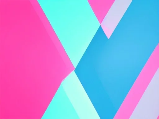 triangles technologie blue pink minimalist