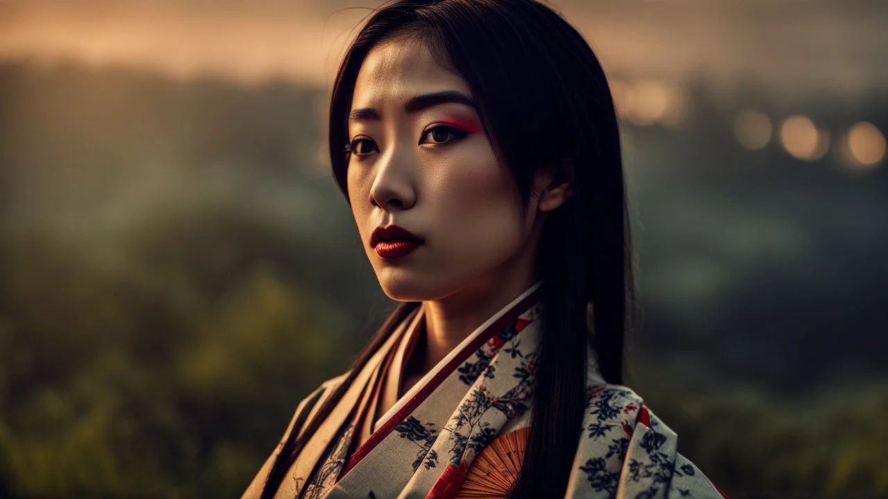 portrait geisha photo 4k