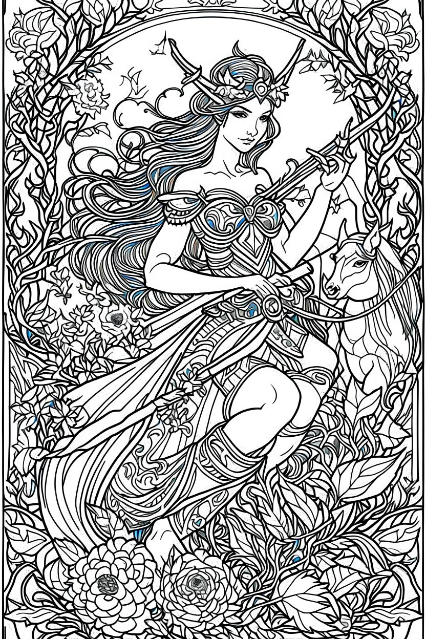 Fantasy coloring page