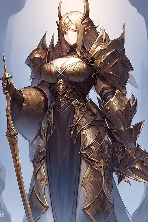 Female Paladin, Dark Fantasy, Like the Diablo Game series