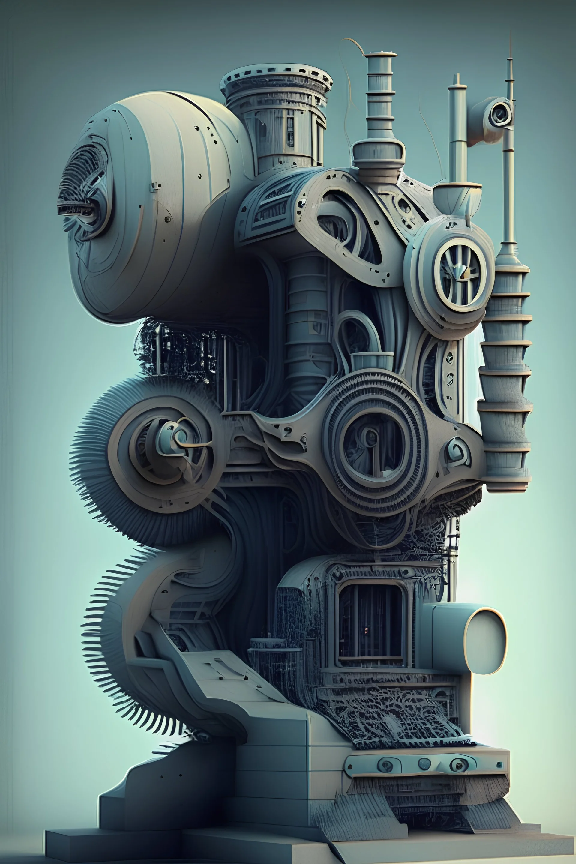 cad designer, machine, Surreal.