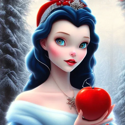 Snow white, beautiful, soft