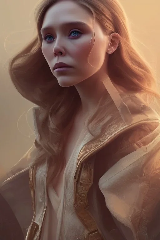 Elizabeth Olsen sorrow , 8k resolution, realistic, intricate, 8k resolution, high-quality, fine-detail, digital art, detailed matte, volumetric lighting, dynamic lighting, photorealistic