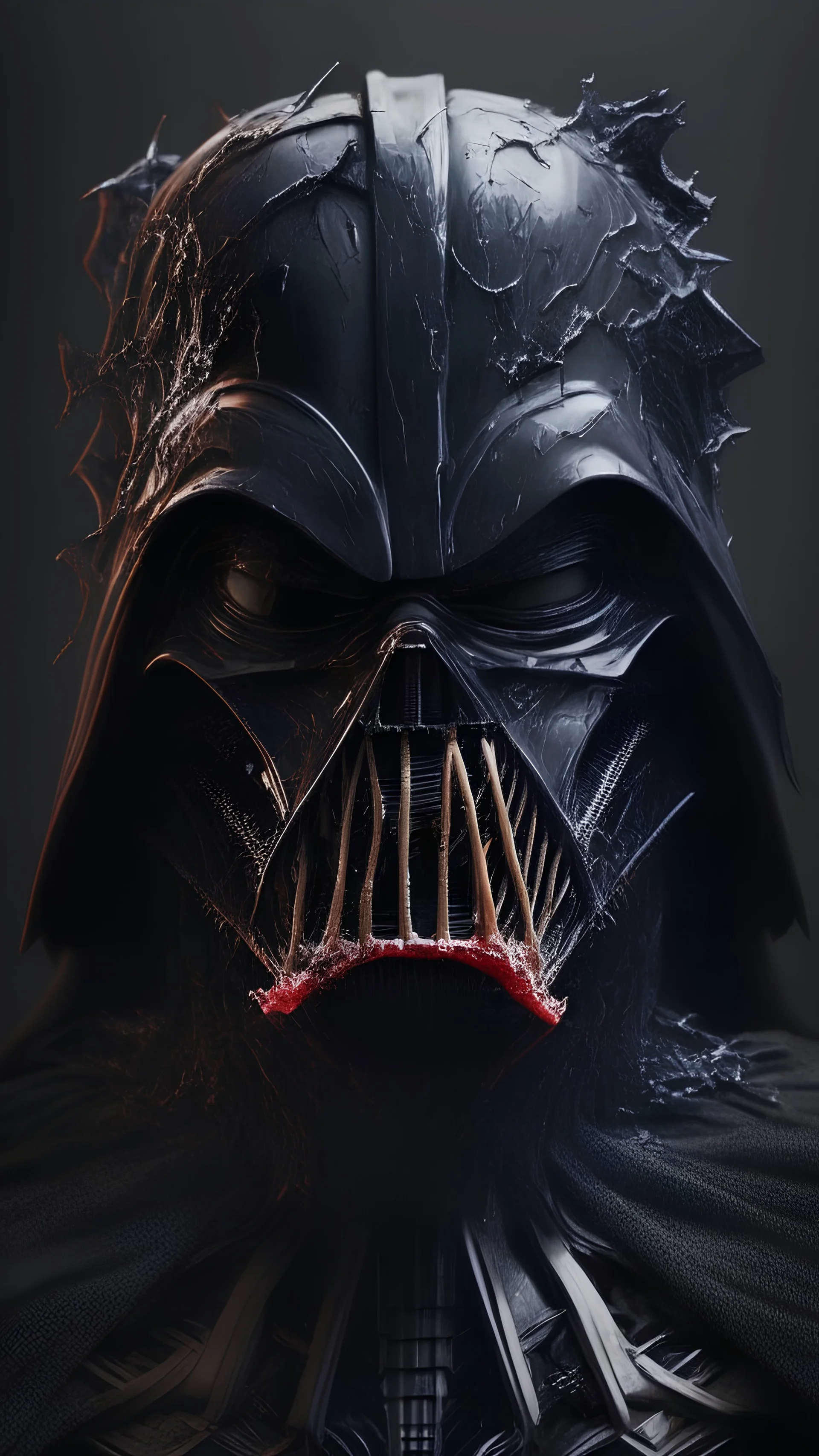 high def image of darth vader mixed with venom