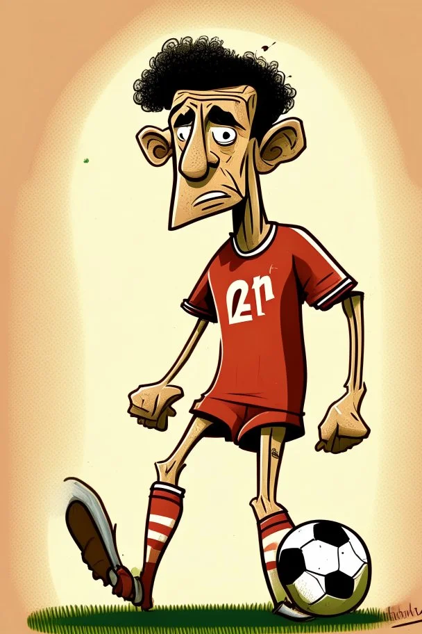 Pierre Condé Footballer cartoon 2d