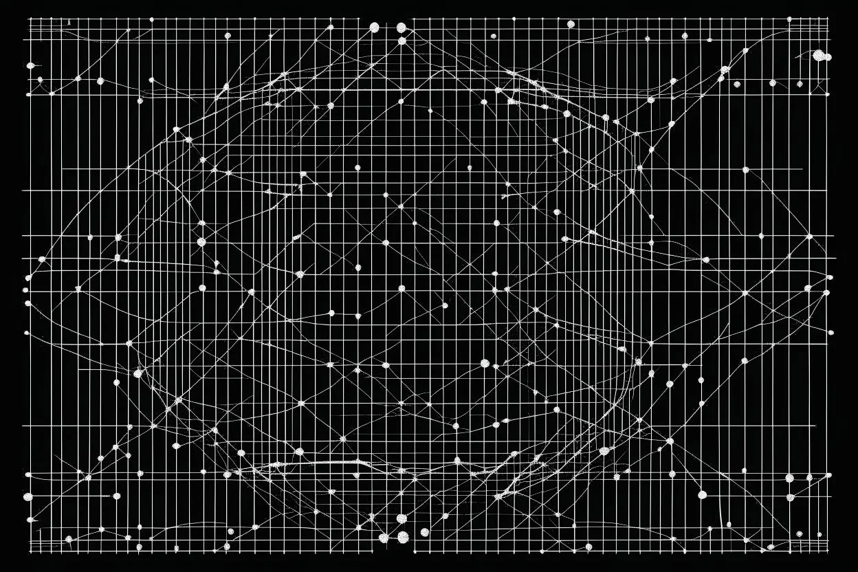 Cypher culture represented as lines and dots