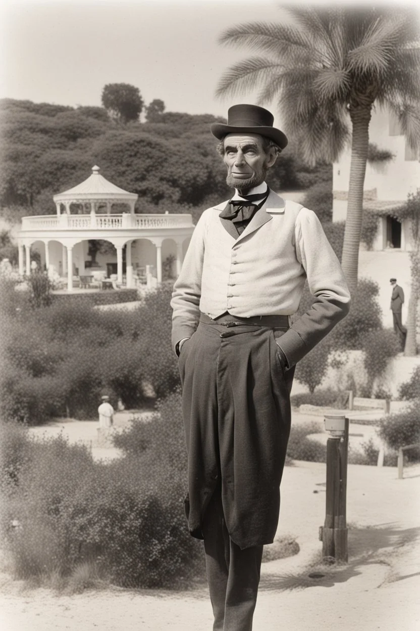 Abraham Lincoln on holiday in the algarve