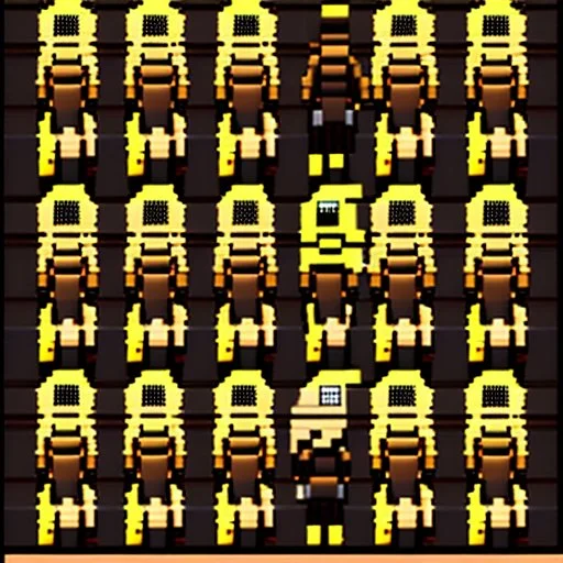 sprite sheet character, rimworld style