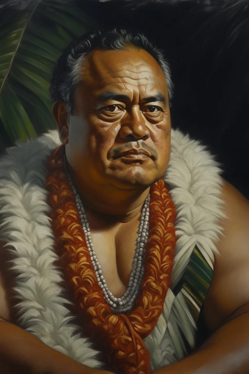 portrait of samoan prince