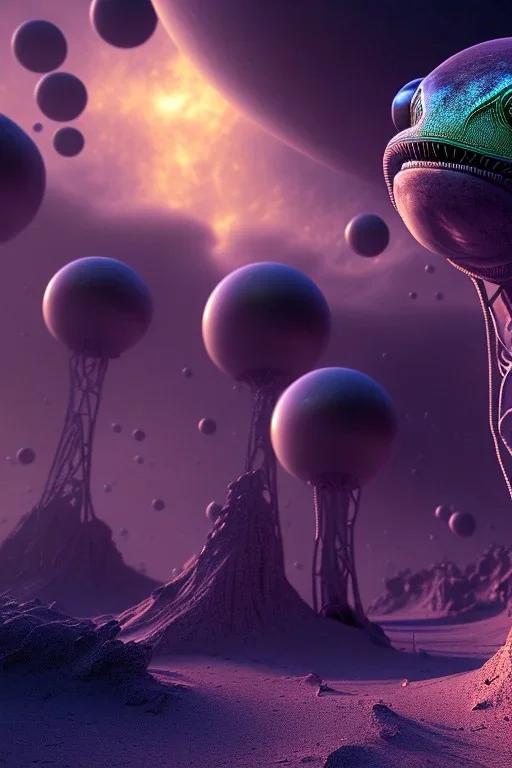 alien STRANGE WORLDS, 8k, finely detailed, photo realistic.