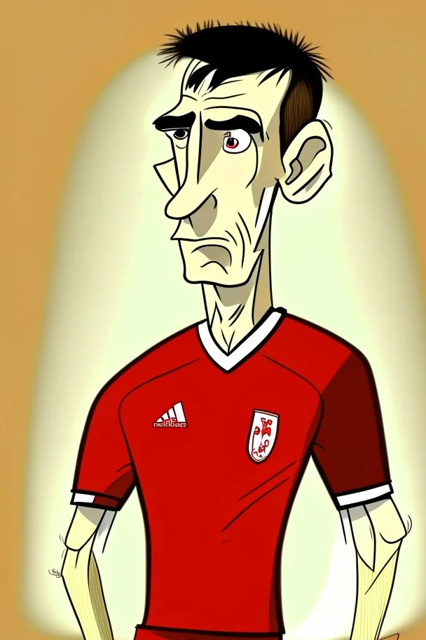 Anthony Gordon English soccer player cartoon 2d