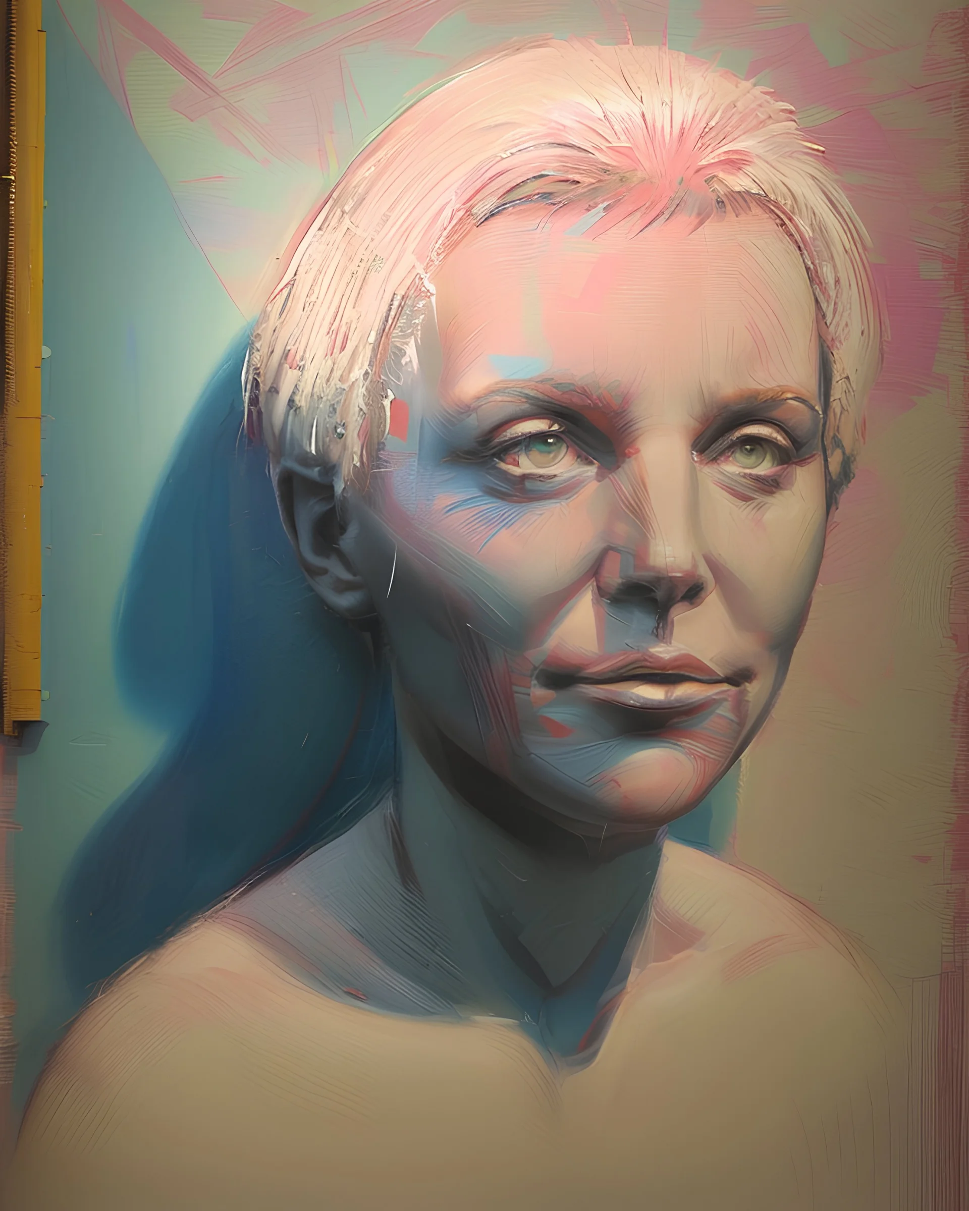 收藏家对中基金创办人史蒂夫科恩 在艺术家杰夫昆斯工作室 画家和模特 荒诞的审判 忏悔回忆政客总统莉岛海边 画展 刮擦划痕笔触肌理感 弗朗西斯培根 迪本科恩 画家弗朗西斯培根工作室