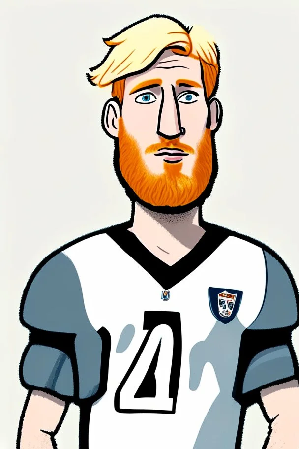 Tim Ream American football player .cartoon 2d