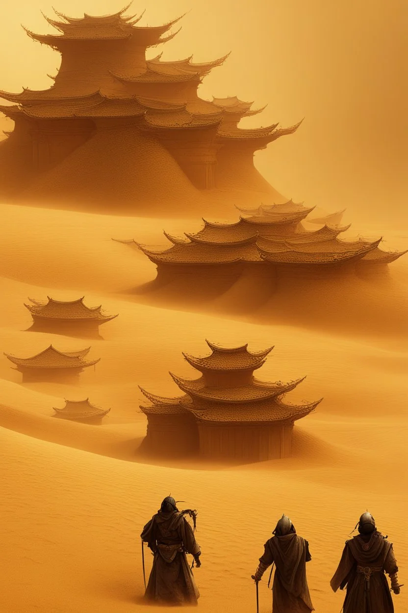 ancient, chinese, fantasy, desert sand, ant hell, sand storm