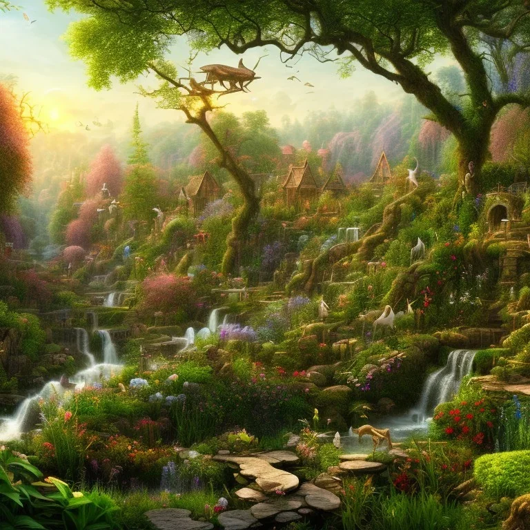 garden of eden, 8k ,beautyful