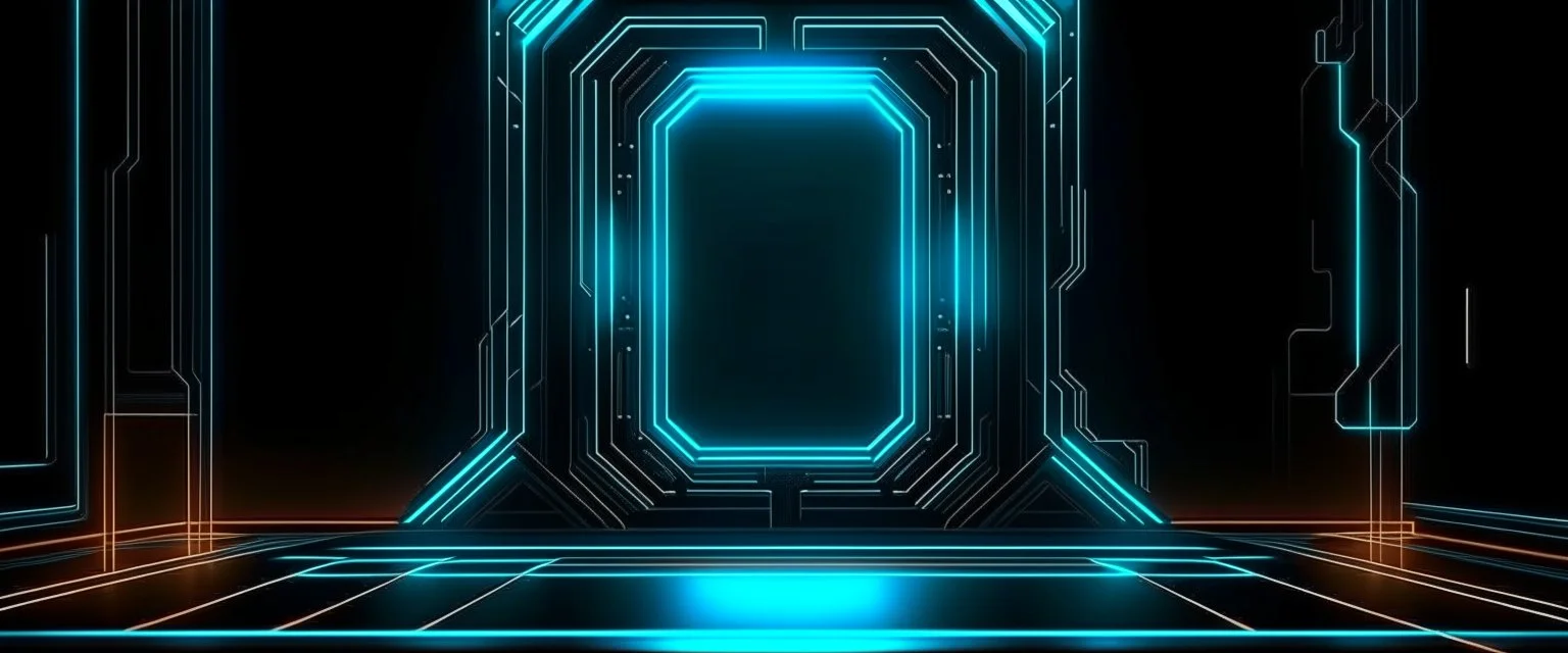 futuristic sci-fi frame board. Realistic photo. HD. Glowing. 3d style